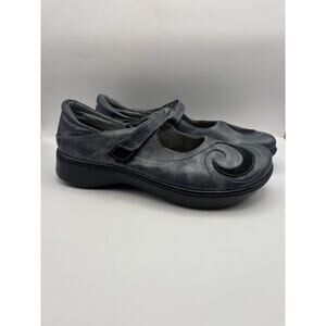 Naot Sea Black Leather And Suede Mary Jane Women Size 11